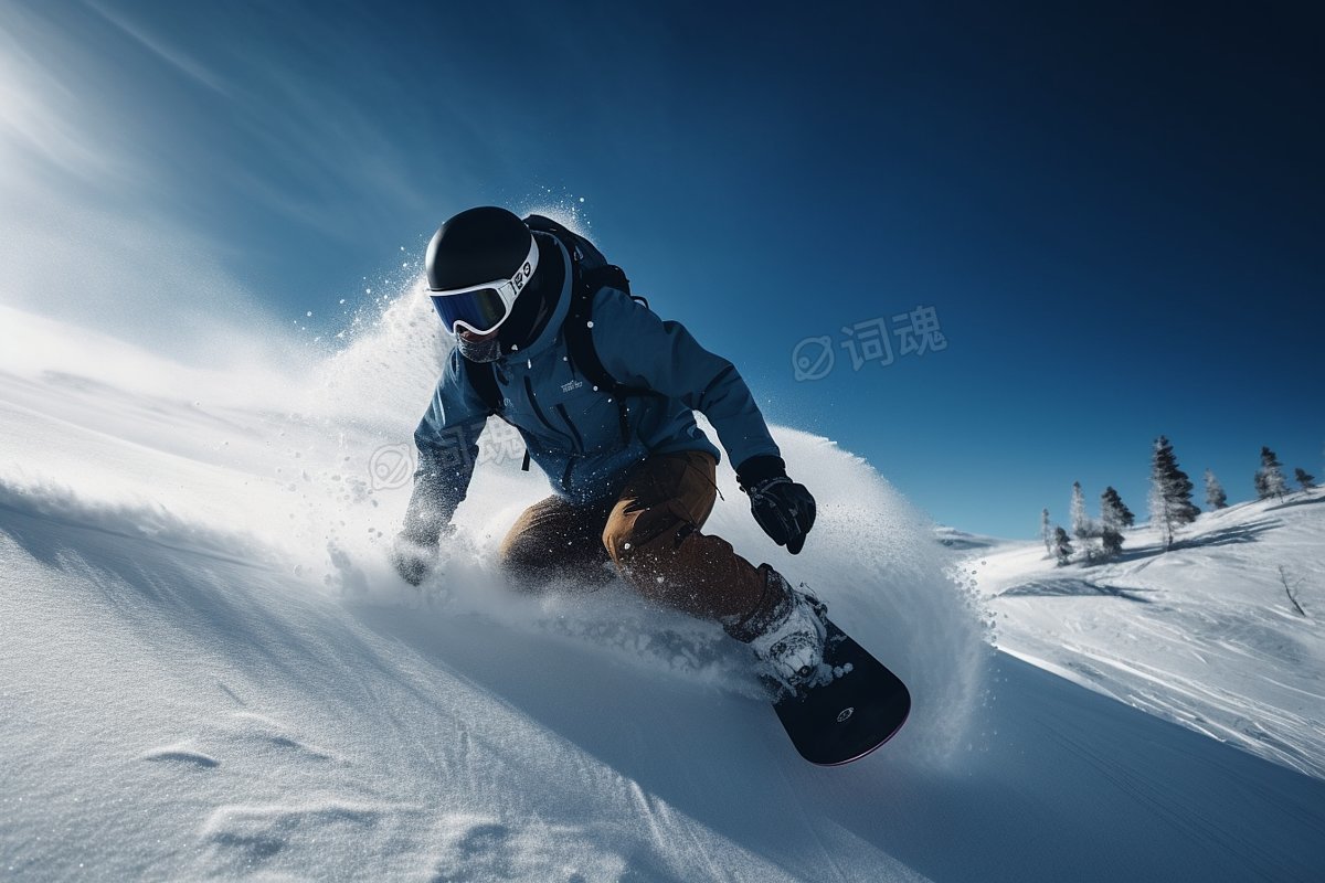 滑雪运动员特写