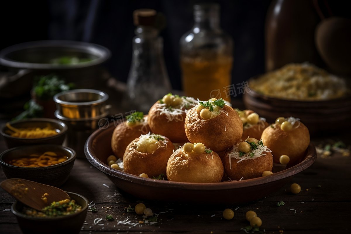 印度街头美食Pani puri